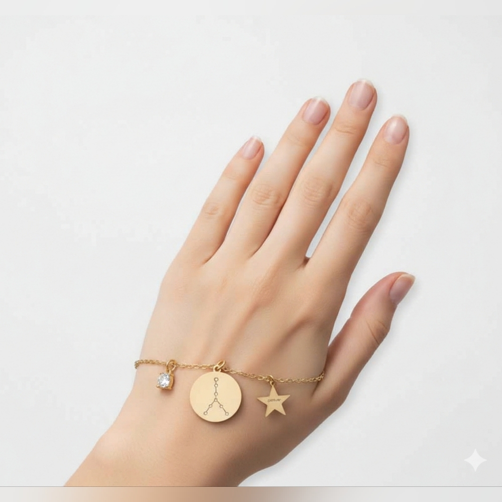 New APT. 9| 3 Pc Dangle  CANCER Zodiac Dangle Charm